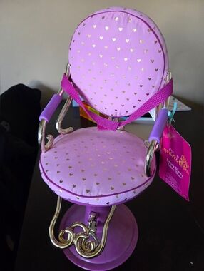 NWT Our Generation Doll Sitting Pretty Salon Chair